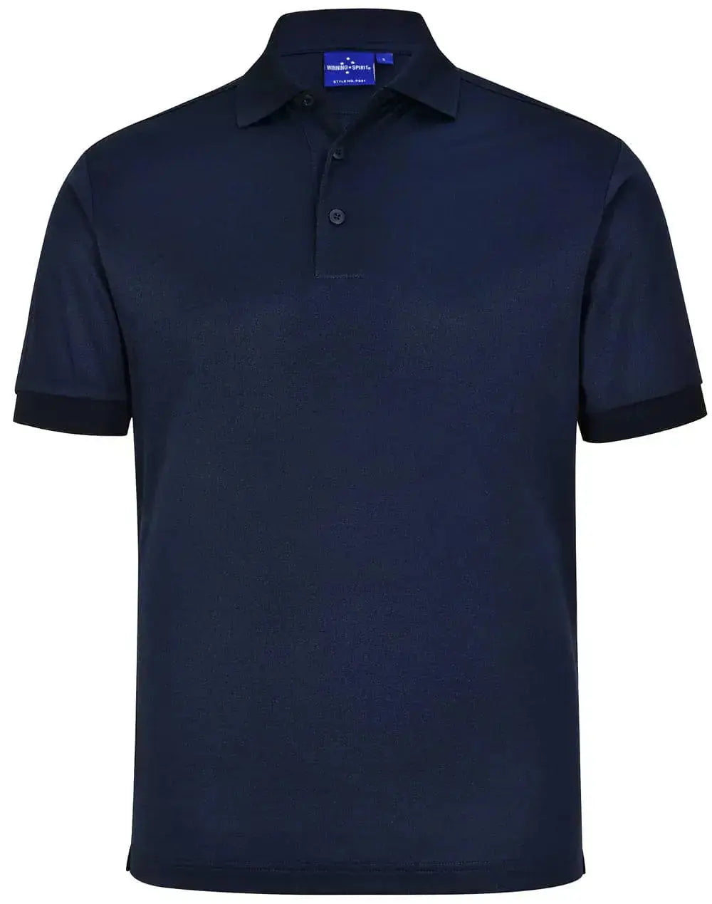 Winning Spirit Men's Sustainable Poly/Cotton Corporate Polo Shirt PS91 Casual Wear Winning Spirit Navy XS